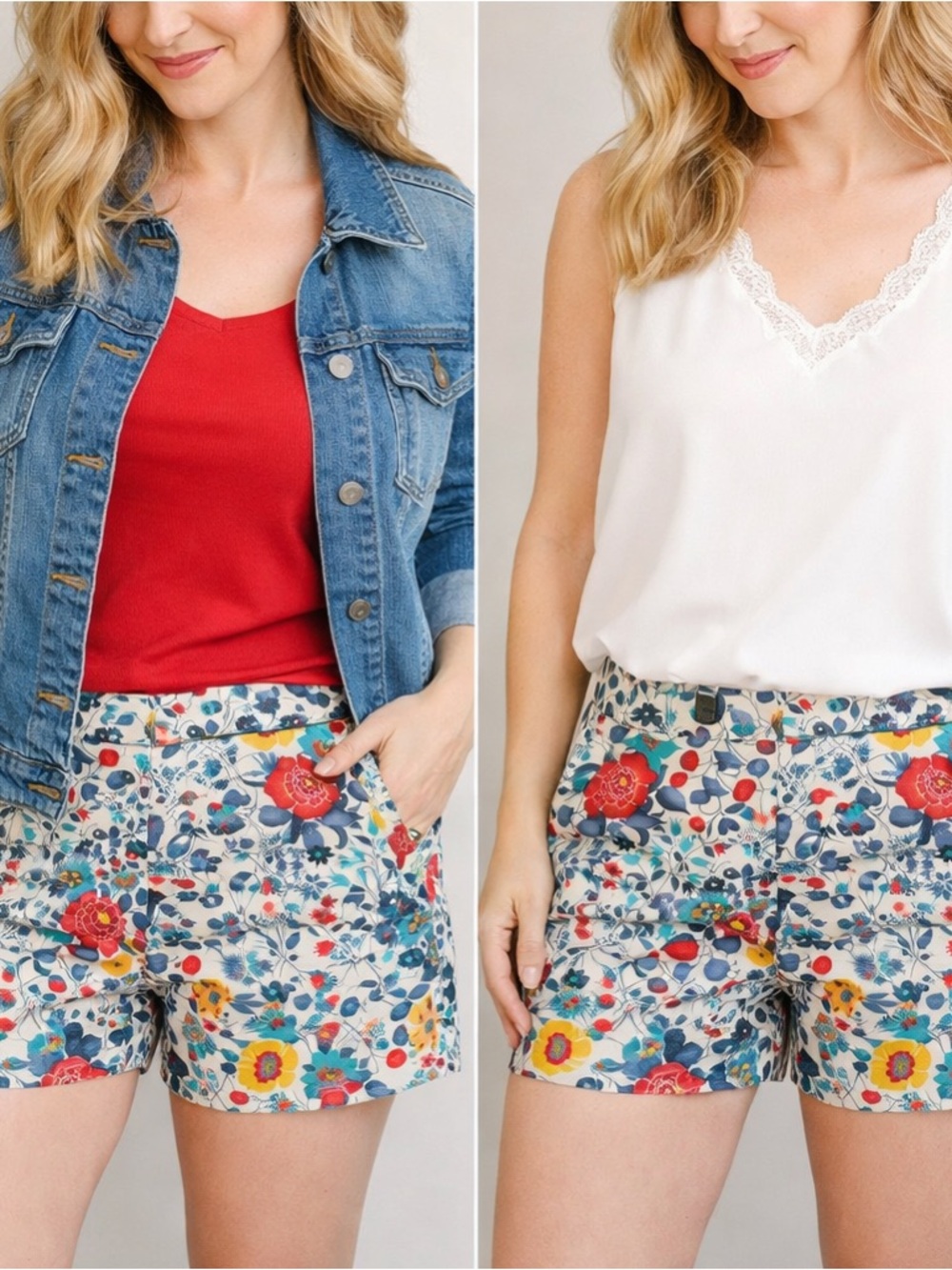 LOFT Floral Print Shorts